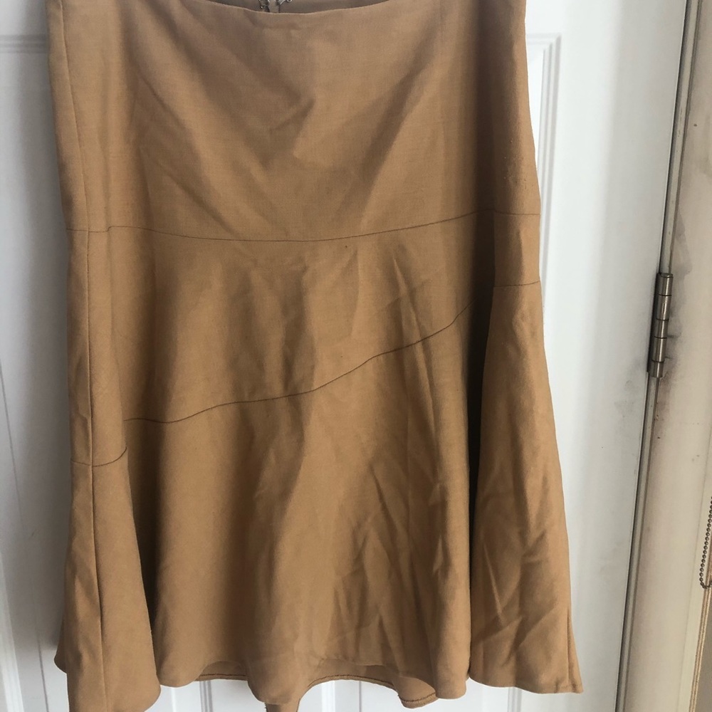 Aline camel midi skirt
